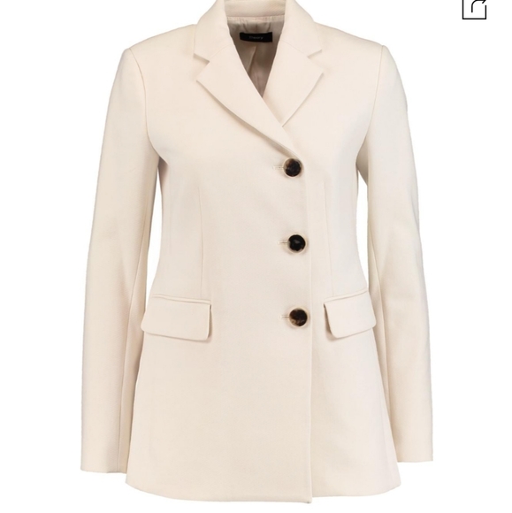 Theory Gregie Pioneer Coat in Cream - Picture 8 of 8